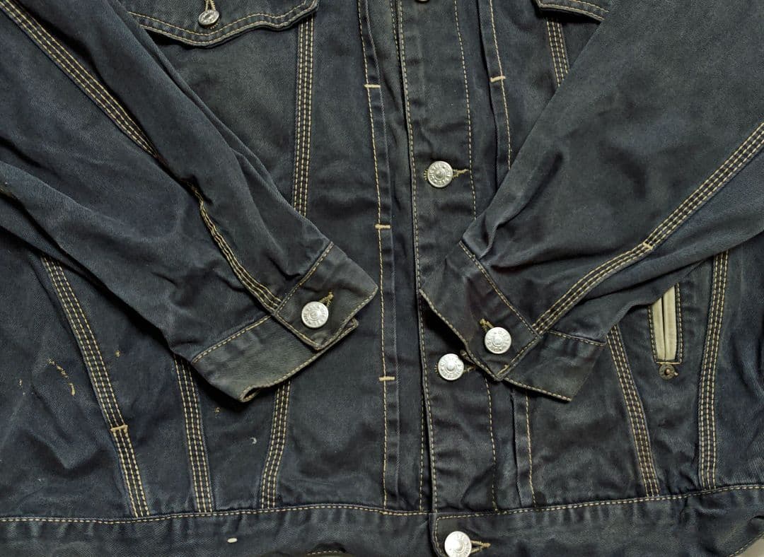 イタリア製 DIESEL INDUSTRYS ブラックデニムジャケット