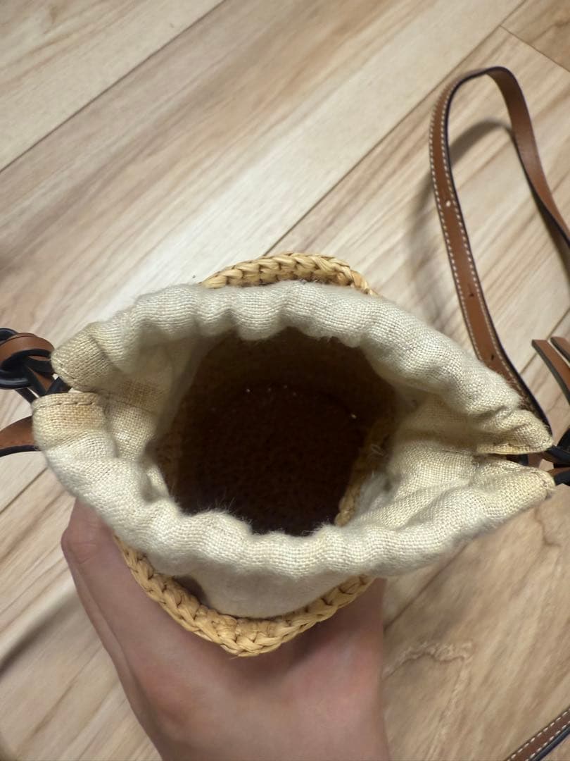【即日配送可能】LOEWE ロエベ　かご素材ショルダーバッグ