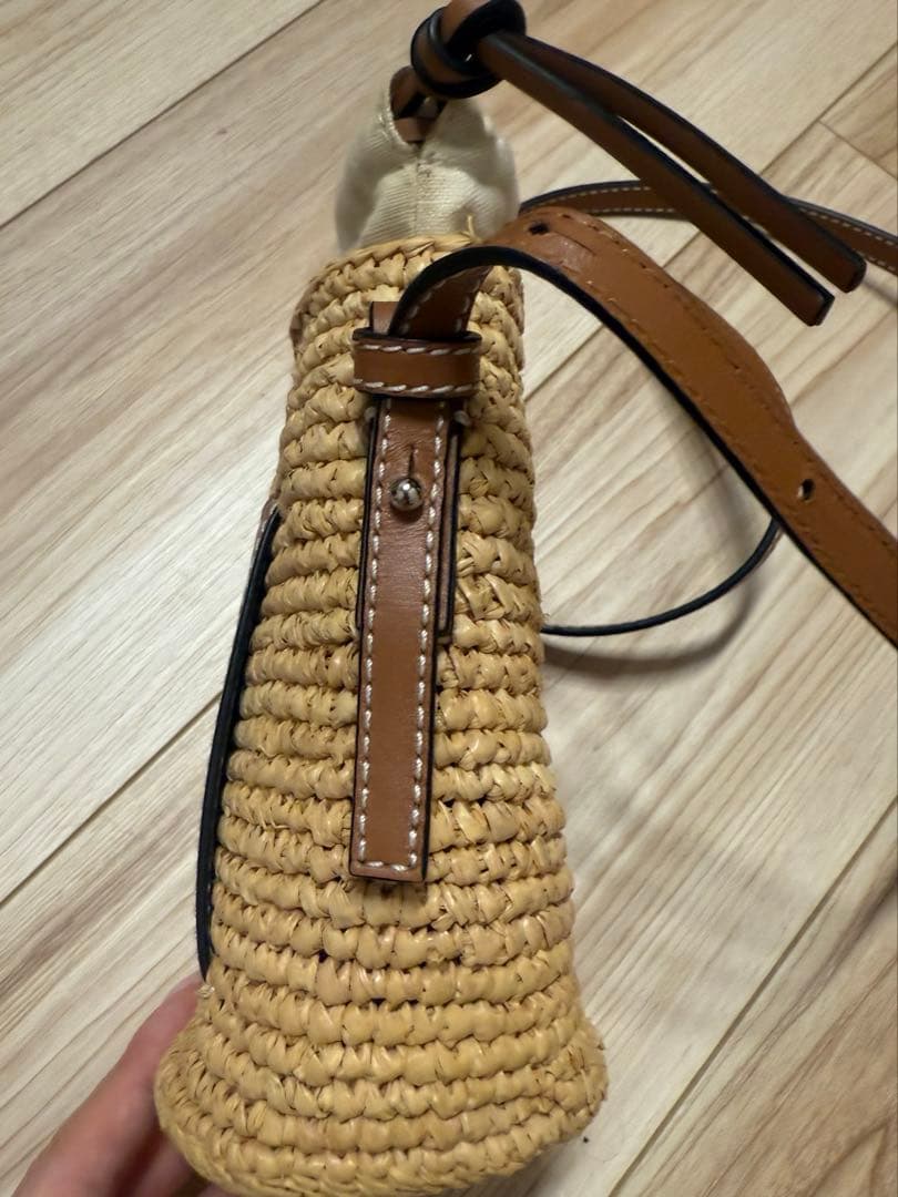 【即日配送可能】LOEWE ロエベ　かご素材ショルダーバッグ