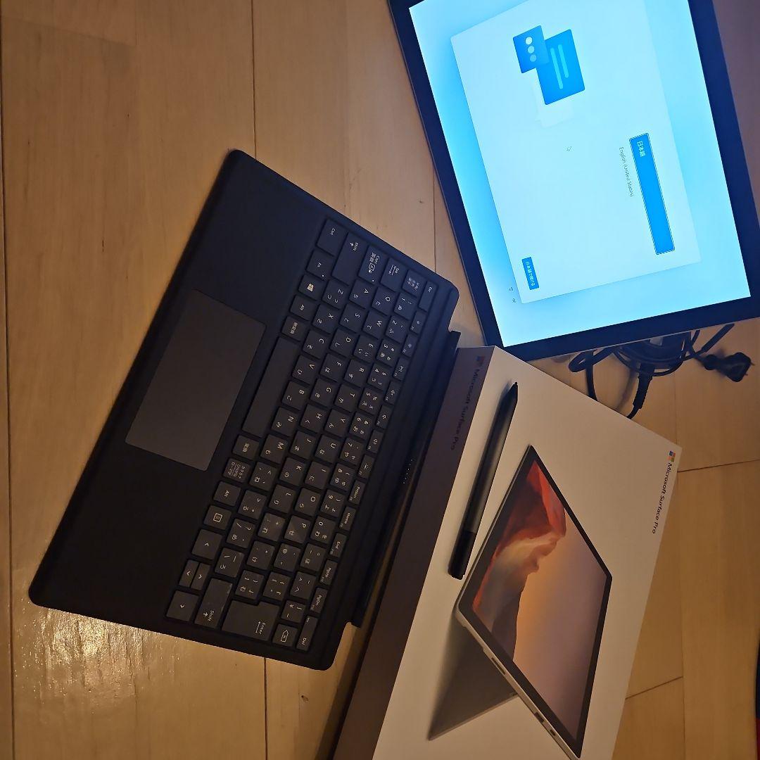 surface pro7 純正キーボード＆ペン付属