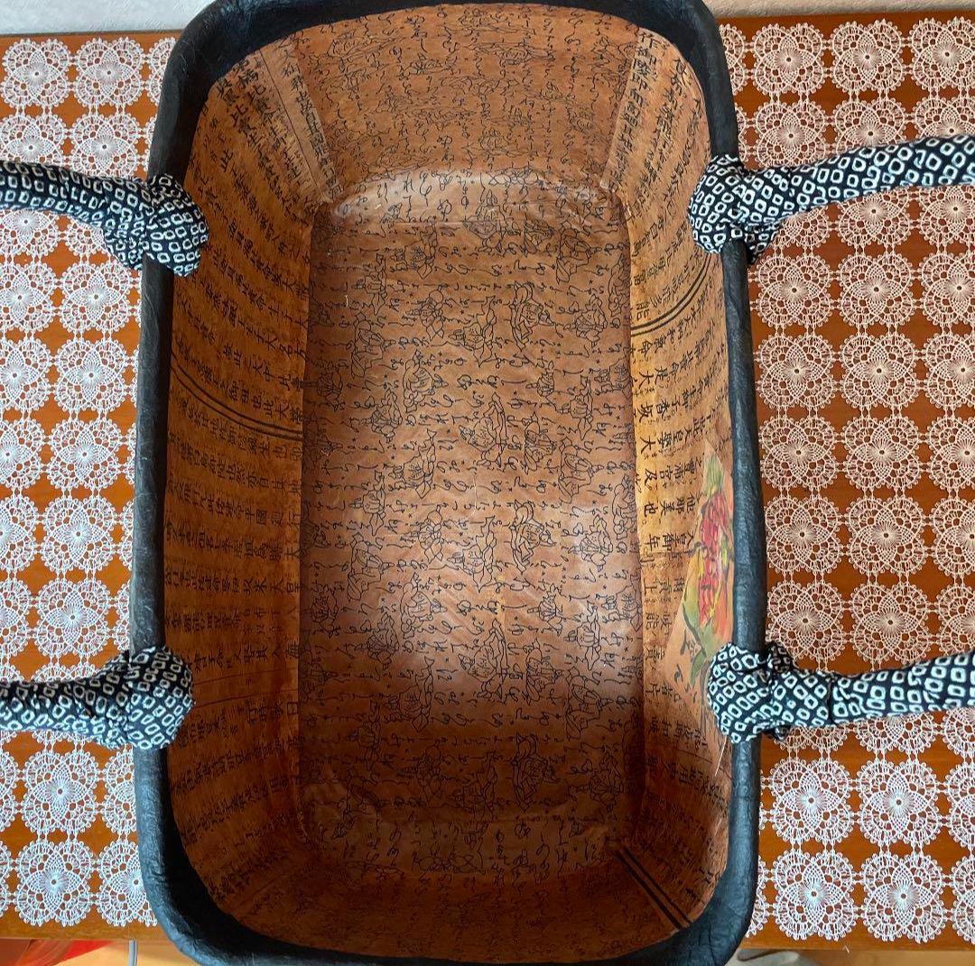 一閑張り かごバッグ