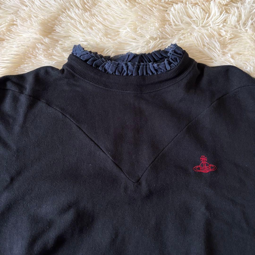 良品✨ ヴィヴィアンウエストウッド　変形スウェットワンピース　フリル　オーブ刺繍