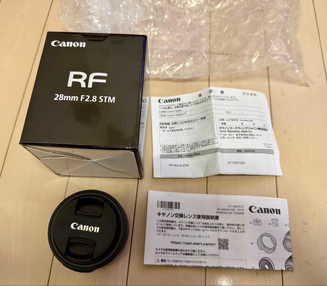 【新品同様・保証あり】Canon RF28mm F2.8 STM
