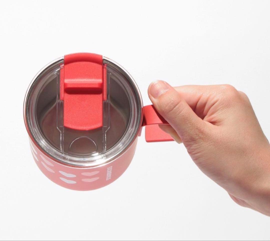 スタバ　バレンタイン　グリッター　タンブラー　ハート