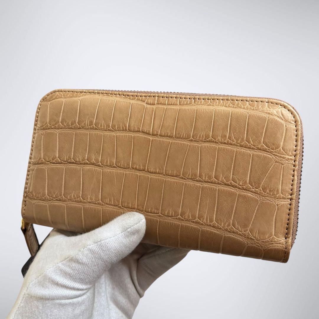 【限界価格/未使用級】 シルヴァーノビアジーニ tutu 長財布 ナイルクロコ