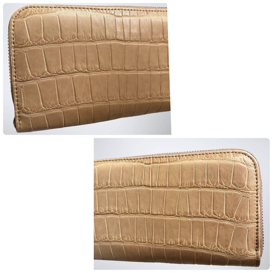 【限界価格/未使用級】 シルヴァーノビアジーニ tutu 長財布 ナイルクロコ