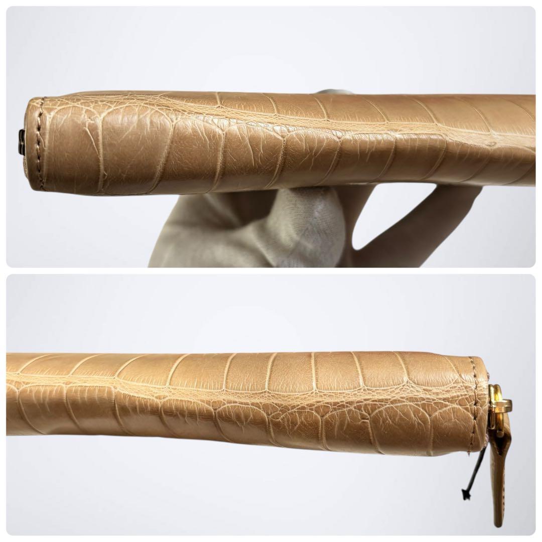 【限界価格/未使用級】 シルヴァーノビアジーニ tutu 長財布 ナイルクロコ