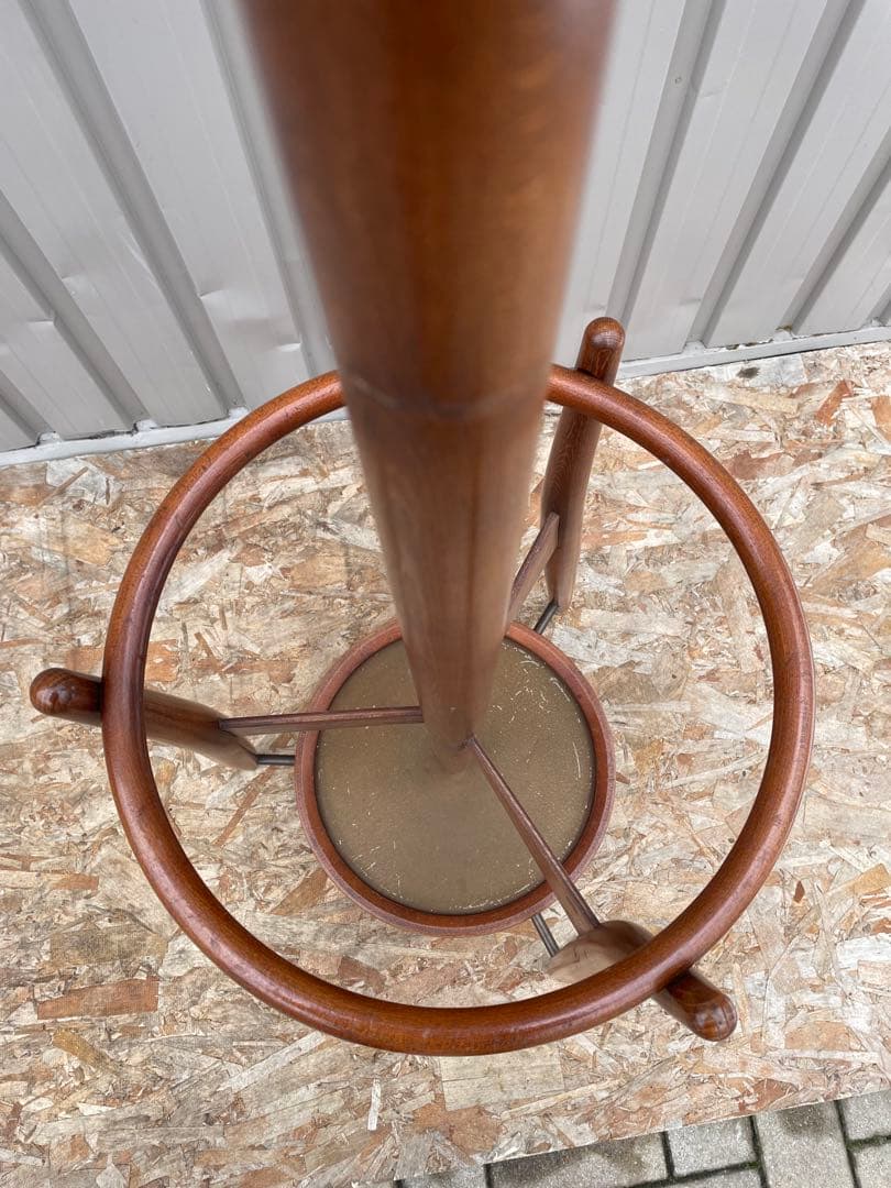 【美品】秋田木工 akimoku 曲木ポールハンガー コートスタンド 傘立て