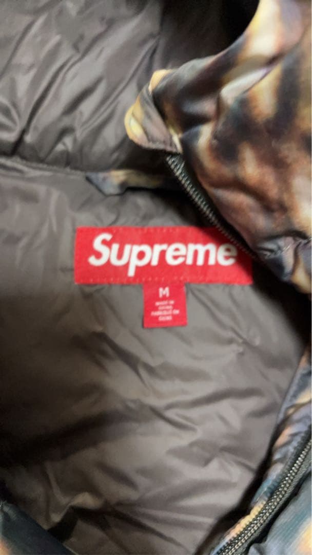 Supreme カモフラージュ柄 ダウンジャケット M