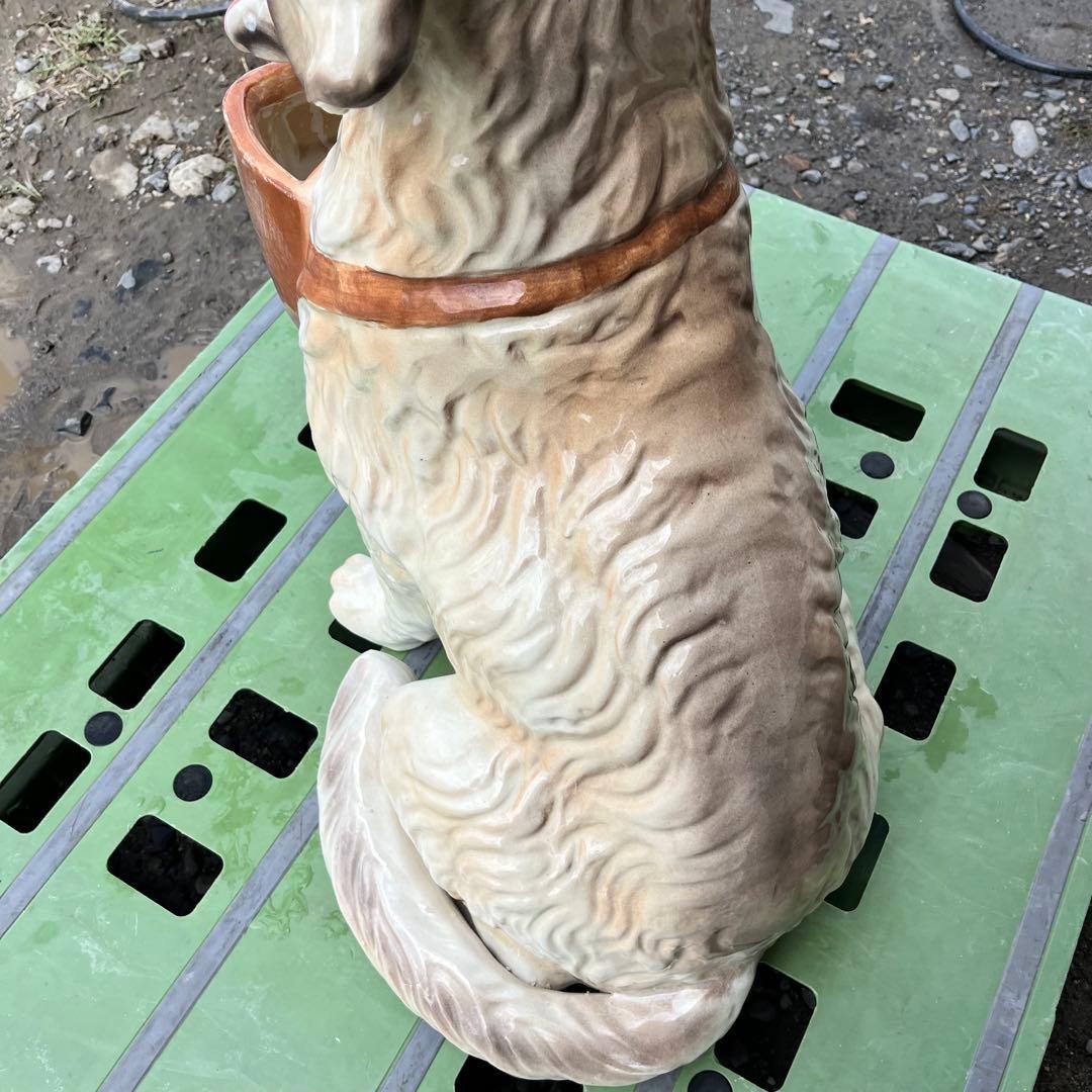 ゴールデンレトリーバー　陶器置物