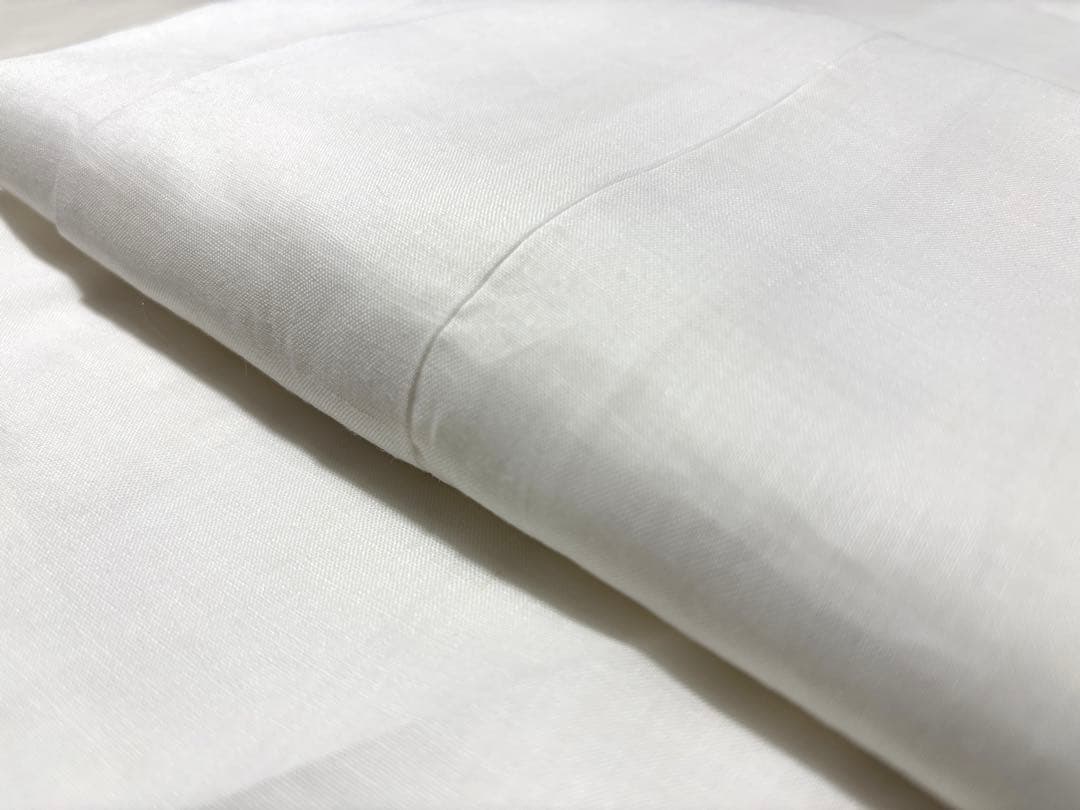 仕立て上り 本麻襦袢 夏物 長襦袢 絽半衿付 吸汗性 通気性 洗える LLサイズ