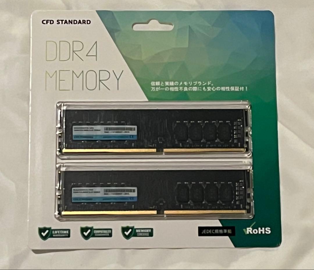 【新品未開封】CFD DDR4 MEMORY 16GB×2枚 32GB