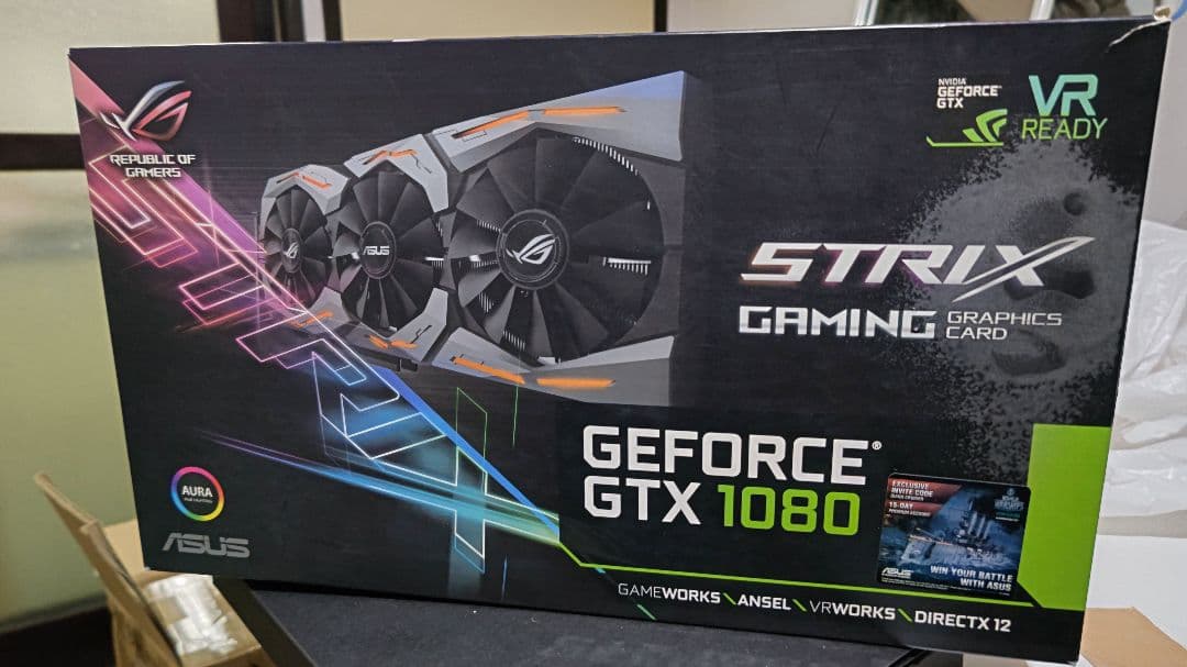 グラフィックボード・グラボ・ビデオカード ASUS ROG STRIX-GTX1080-A8G-GAMING