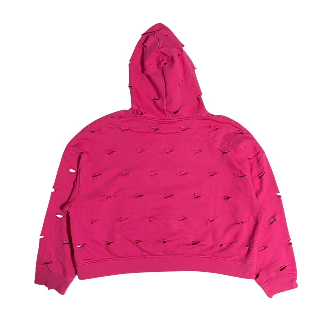 NIKE × JACQUEMUS スウォッシュフードパーカー ピンク S