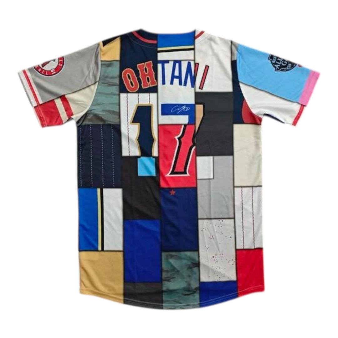 す*す様 非売品 大谷翔平 サインプリント歴代ミックスユニフォーム　ドジャース