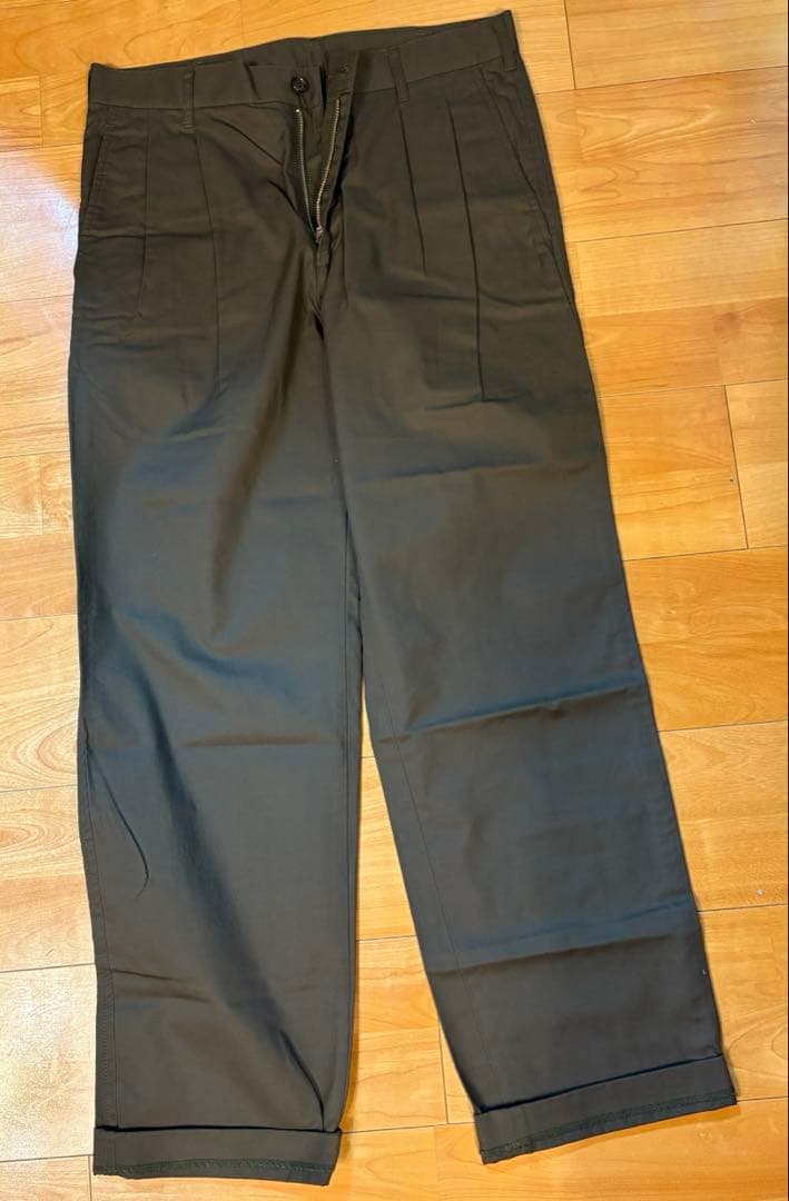 新品★ コムデギャルソン　オム　カーキコットンパンツ　XS