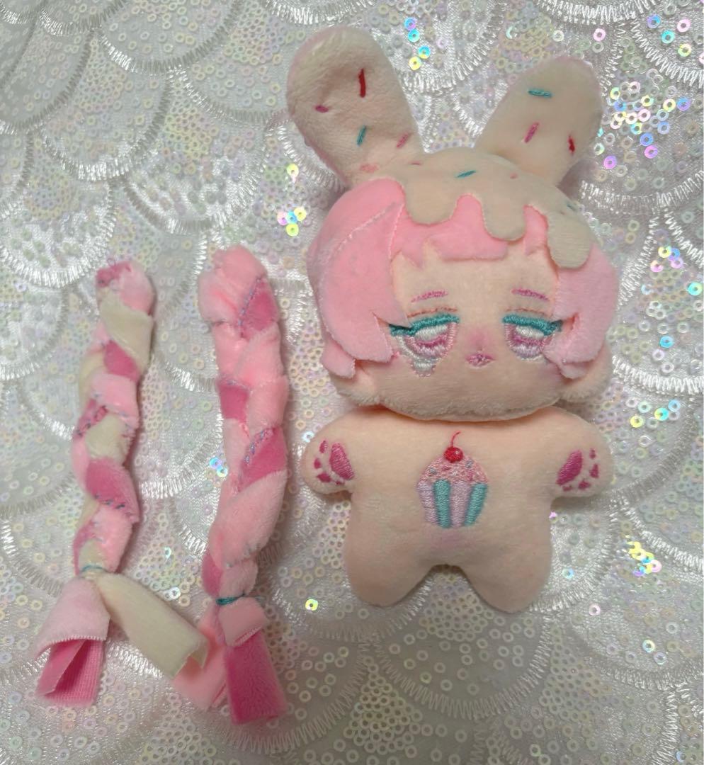 自作ぬい 無属性ぬいぐるみ ピンクカップケーキ 10cm 手縫い