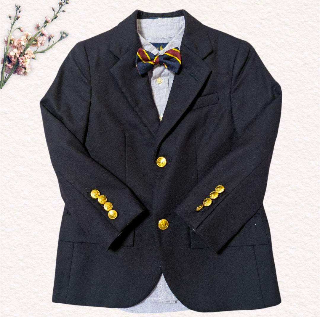 豪華5点セット✨ ラルフローレン フォーマル キッズスーツ 金ボタン 蝶ネクタイ