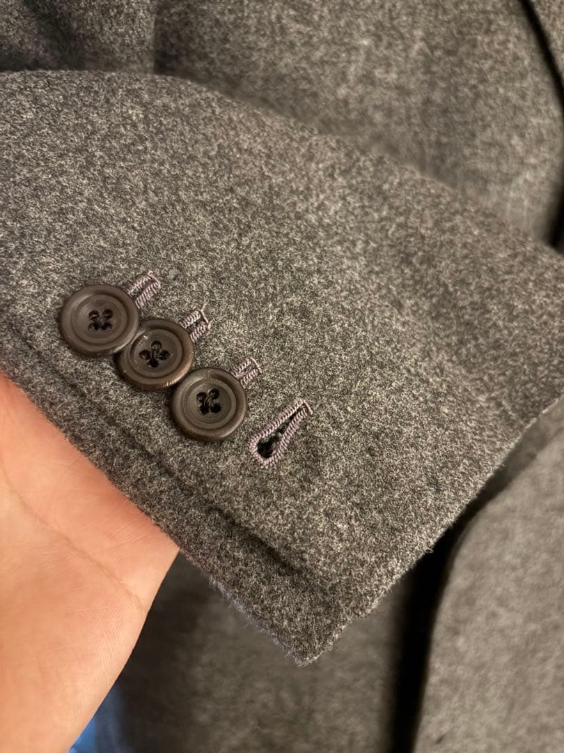 Boston tailor グレー ダブルブレスト ビスポーク ジャケット