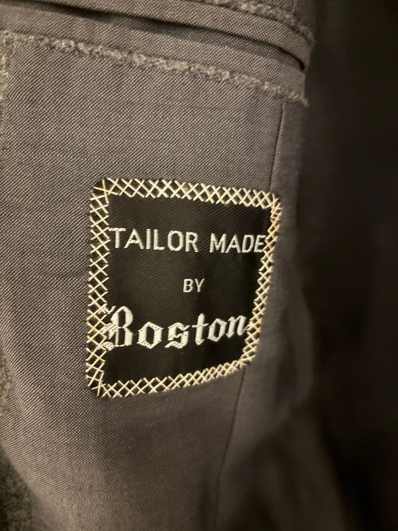 Boston tailor グレー ダブルブレスト ビスポーク ジャケット