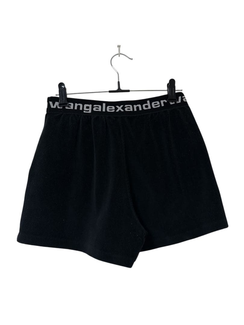 Alexander wang ロゴベロアショートパンツ