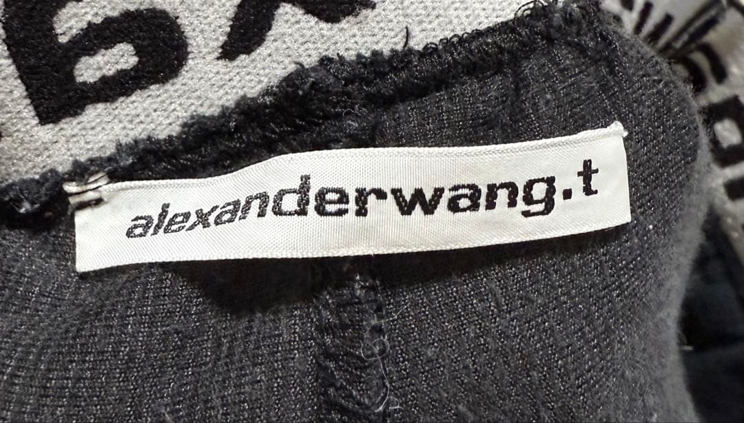 Alexander wang ロゴベロアショートパンツ