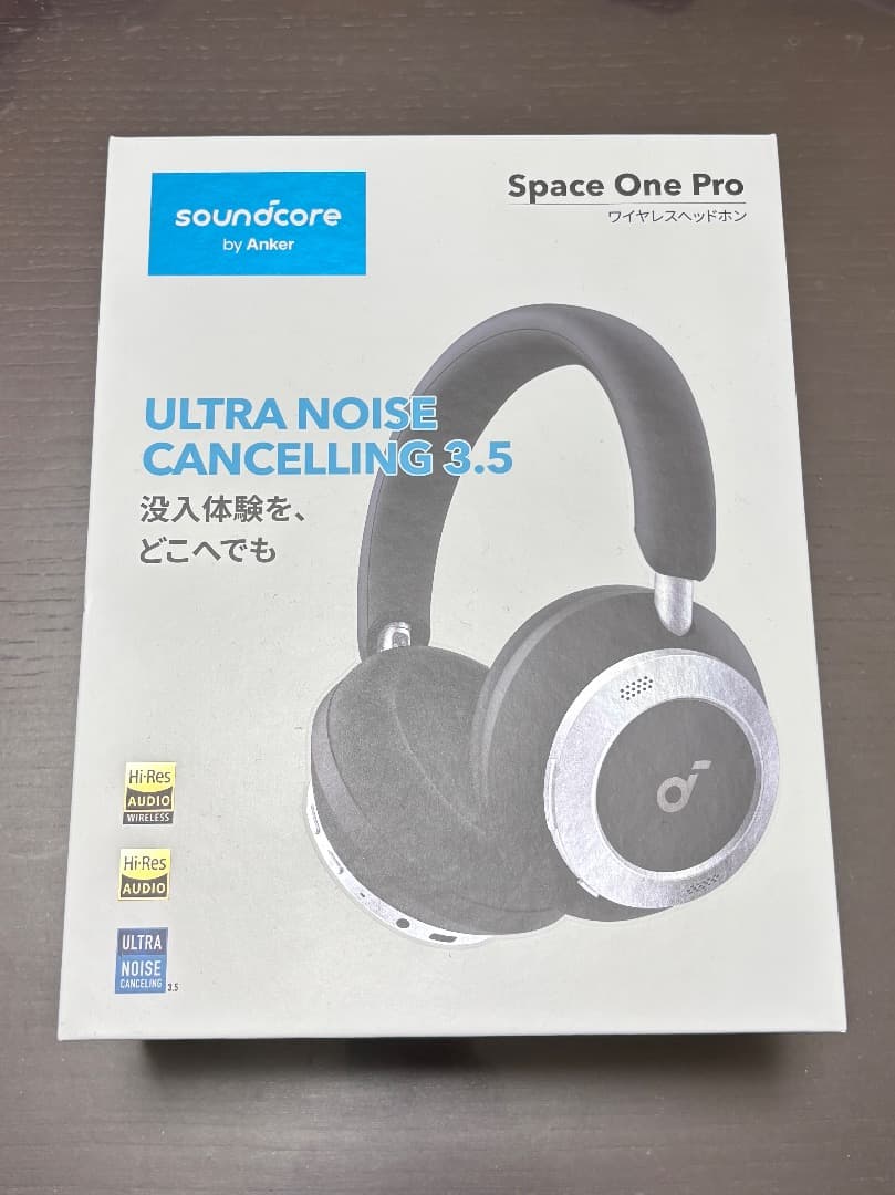 【ほぼ新品、使用2回】Anker Space One Proワイヤレスヘッドホン