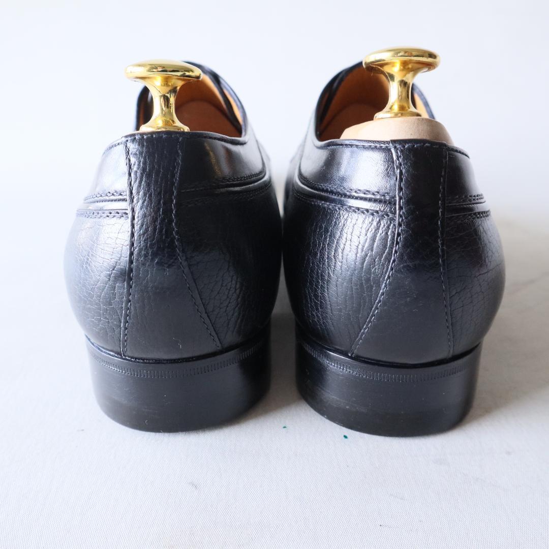 未使用 ア・テストーニ　Uチップドレスシューズ　黒　7 26cm