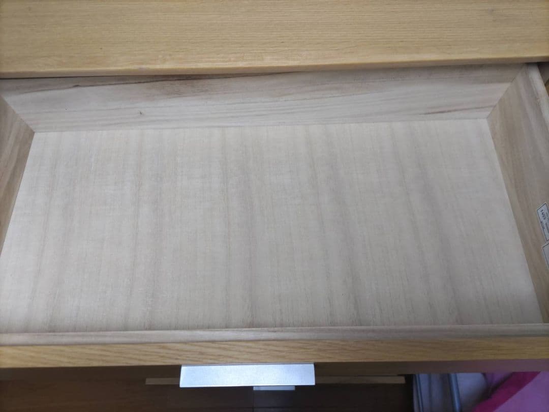 ニトリ　ナチュラル木製6段チェスト幅800mm