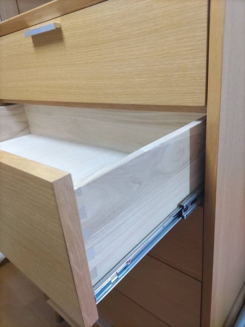 ニトリ　ナチュラル木製6段チェスト幅800mm