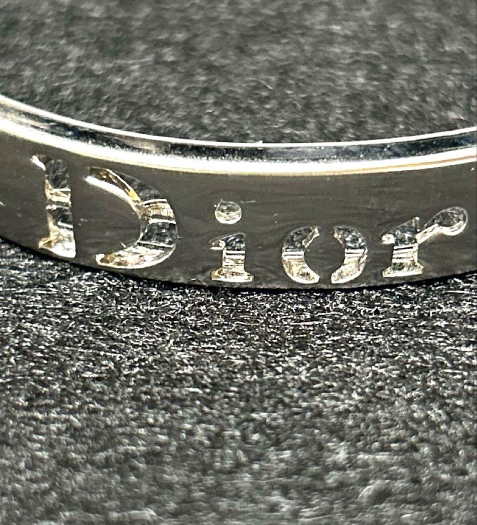 【希少】Dior クリスチャンディオール 透かしロゴ　バングル ブレスレット