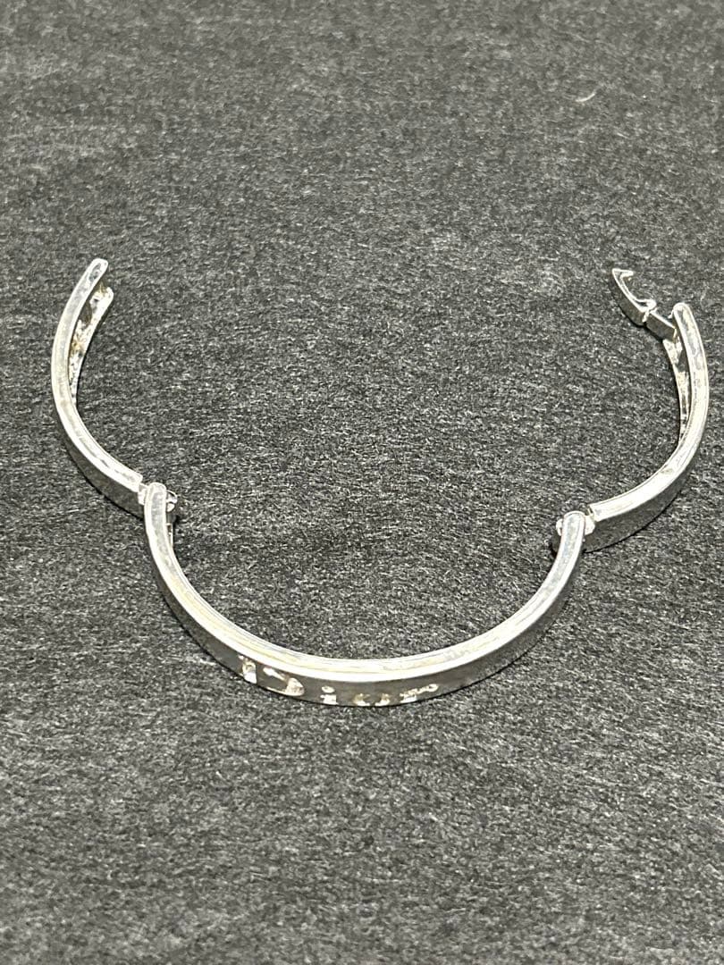 【希少】Dior クリスチャンディオール 透かしロゴ　バングル ブレスレット