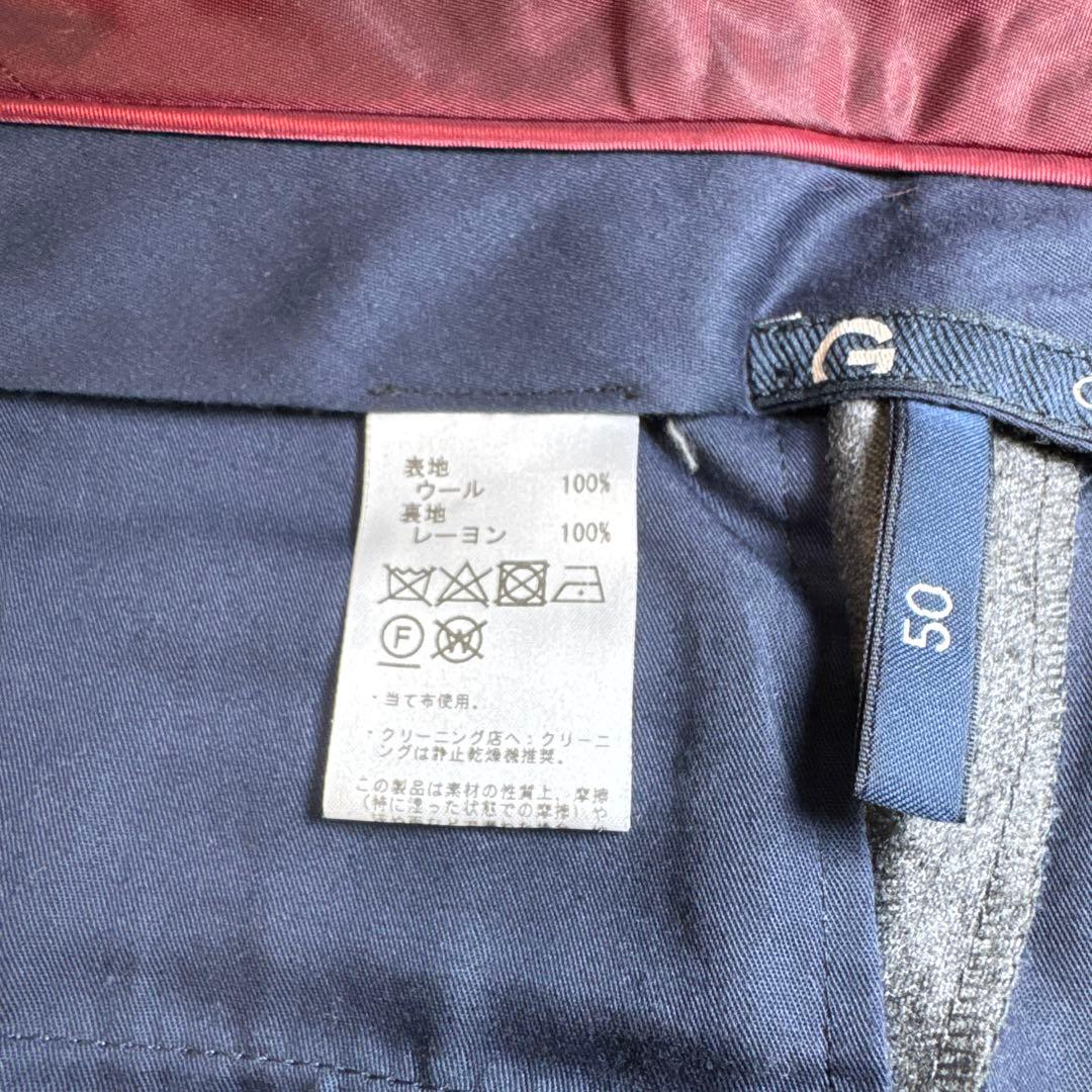 30 秋冬　未使用　ジェルマーノ　germano スラックス　50 XL グレー