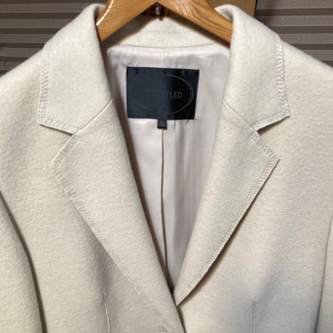 スーツ　アンタイトル　ベージュ　卒園入学　フォーマル