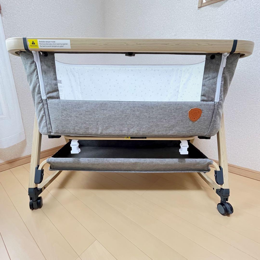 【美品✨1点限り✨】HZDMJ 折りたたみベビーベッド　Omi