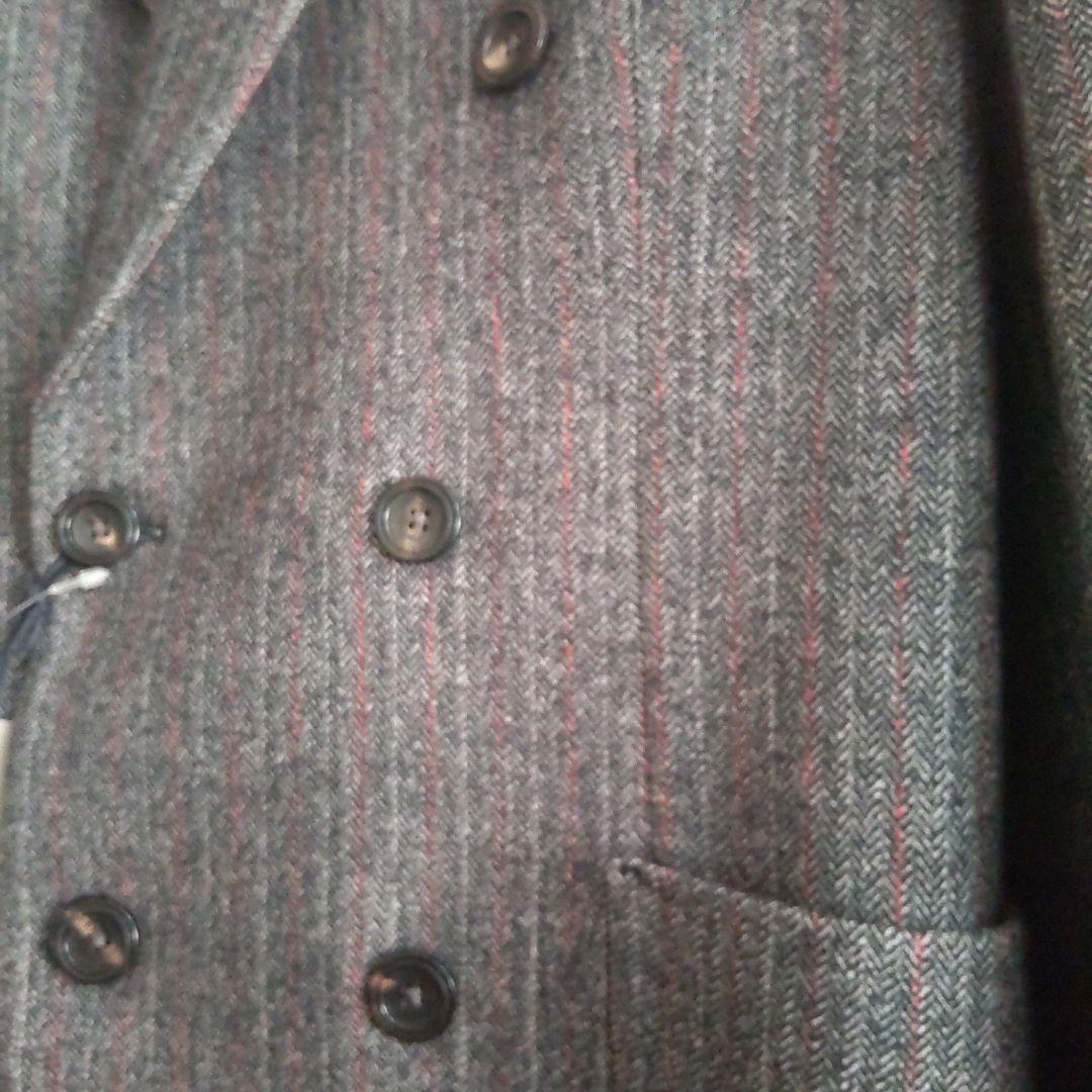 チルコロ テーラードジャケット ダブルボタン コットン ツイード ストレッチ素材