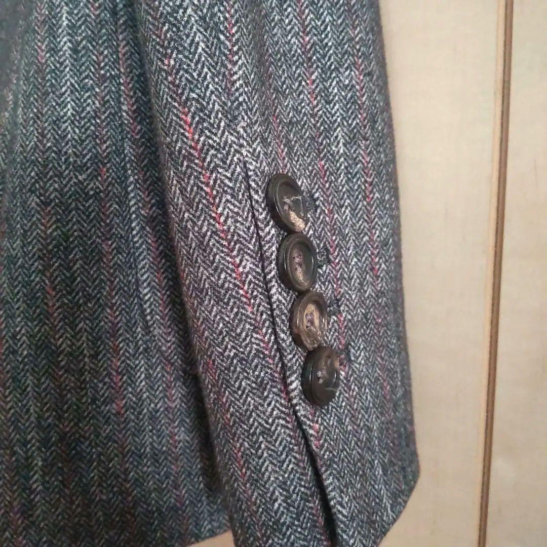 チルコロ テーラードジャケット ダブルボタン コットン ツイード ストレッチ素材