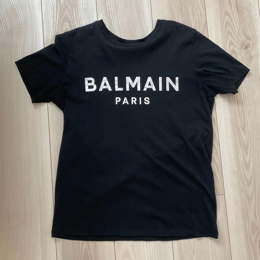 BALMAIN Tシャツ 黒 ロゴ入り