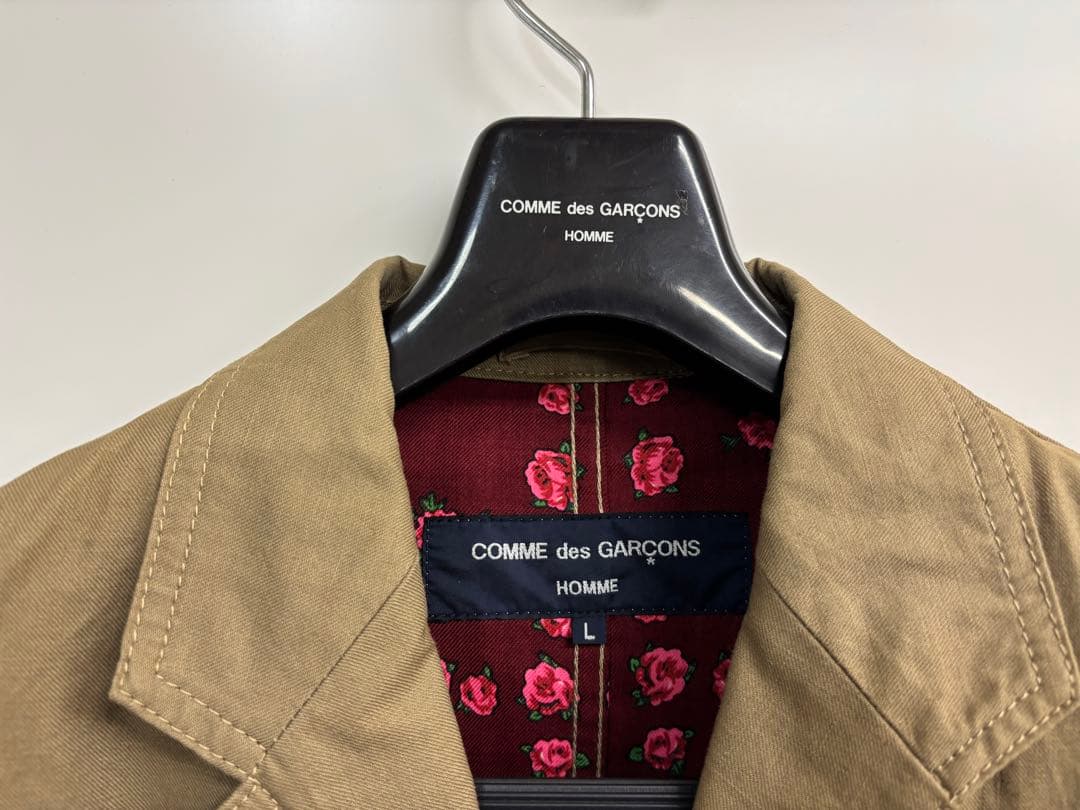 COMME des GARÇONS HOMME テーラードジャケット 裏地薔薇柄
