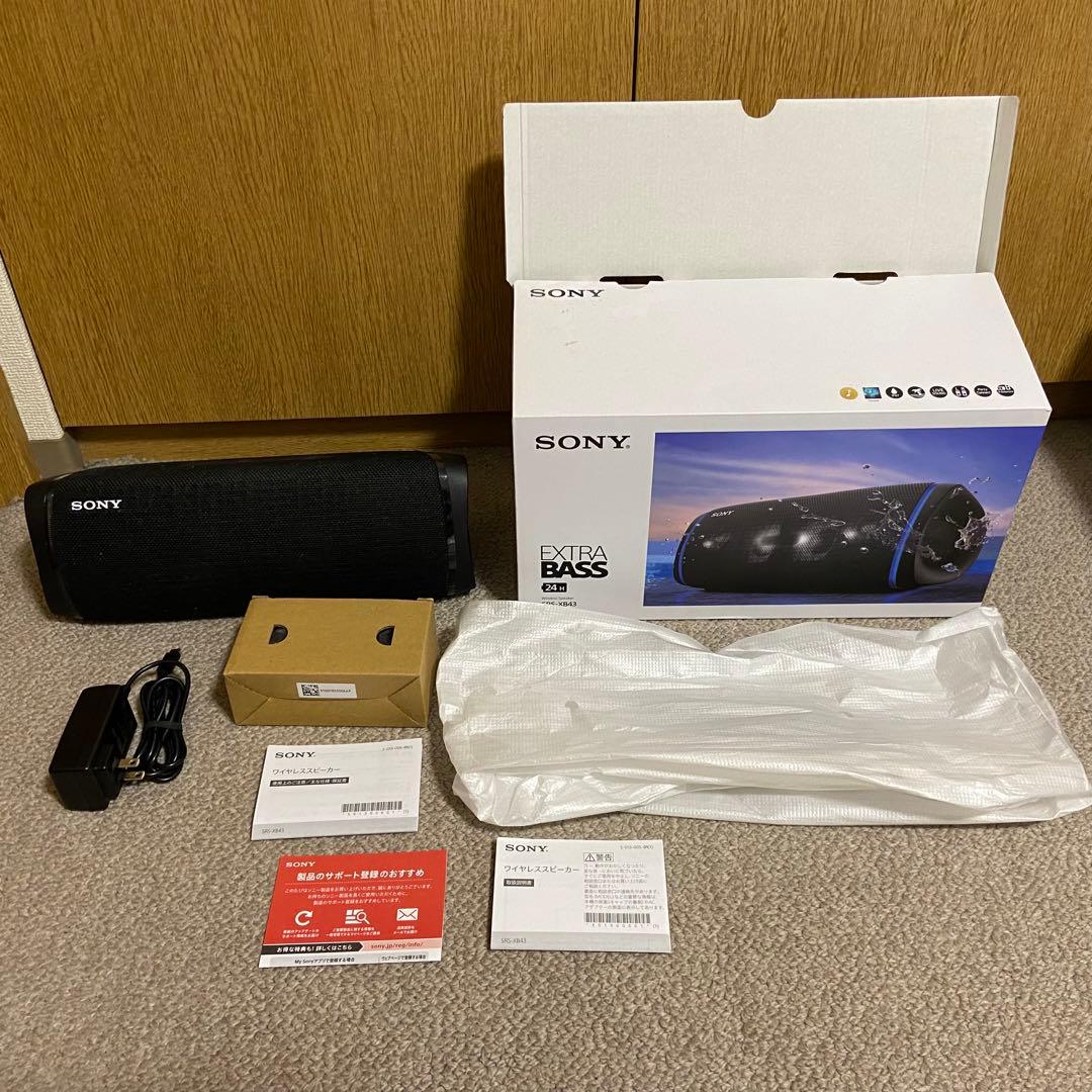【付属品完備】SONY SRS-XB43ブラック