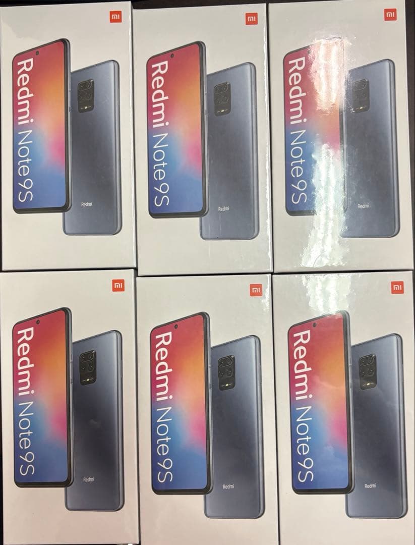 未開封 6台セット Redmi Note 9S Aurora Blue