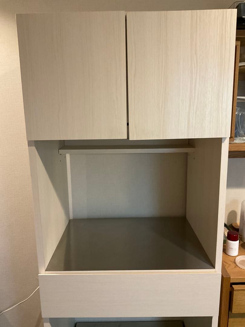 く*ん様 フランフラン/パセレンジボード/ホワイト/木目/収納/キッチン/60c