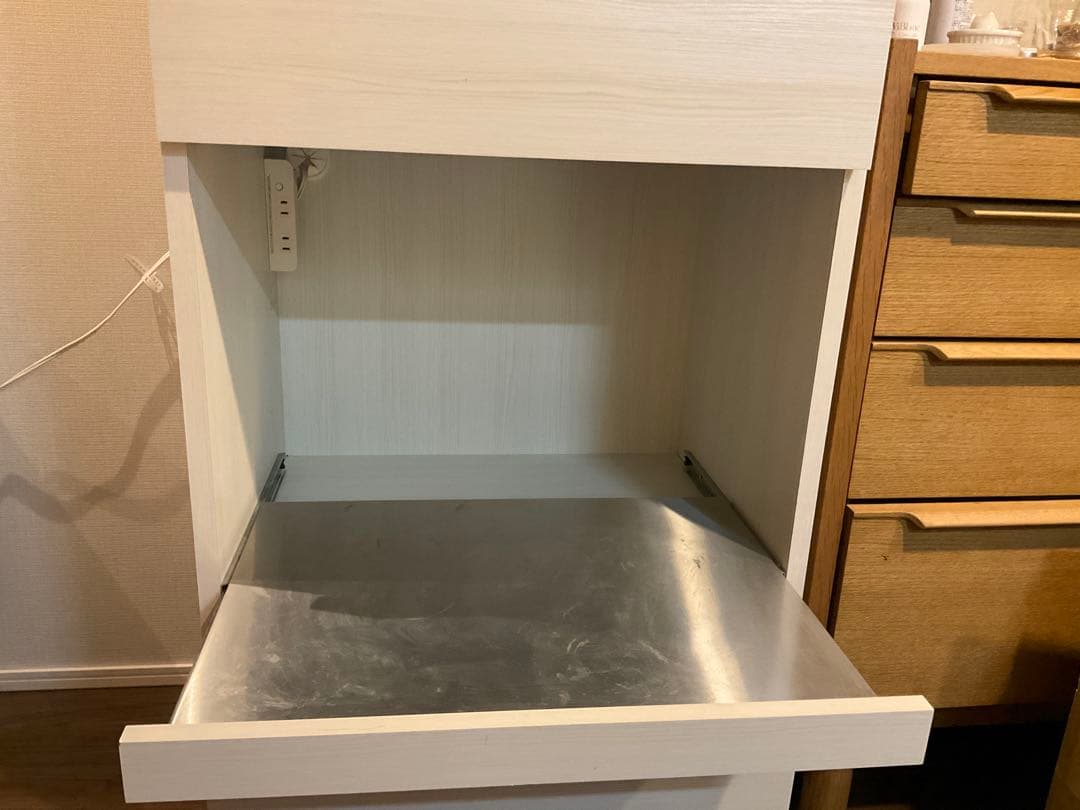 く*ん様 フランフラン/パセレンジボード/ホワイト/木目/収納/キッチン/60c