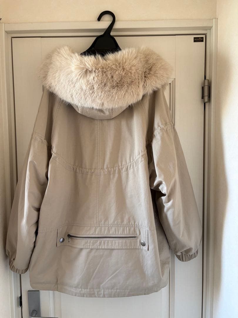 ベージュファー付きモッズコート　⭐︎新品