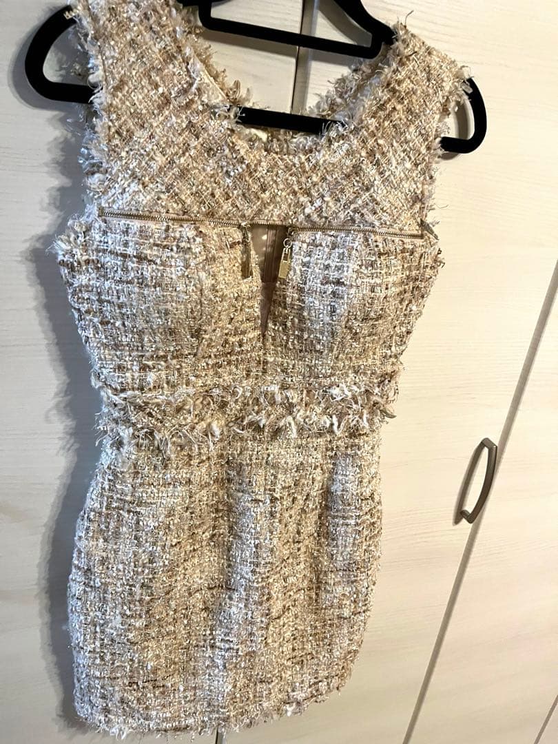 (値下げ可)ROBE de FLEURS Glossy/キャバドレス　ツイード