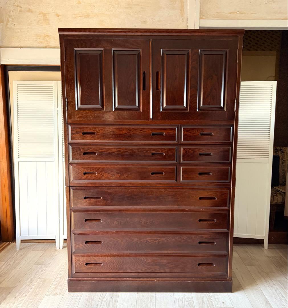 民芸家具 無垢 箪笥 整理箪笥 箪笥 着物 収納 引出し　抽斗 タンス 和家具