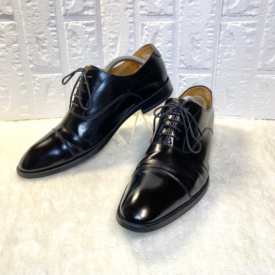 【美品】REGAL リーガル ストレートチップ 革靴 黒 27cm 811R