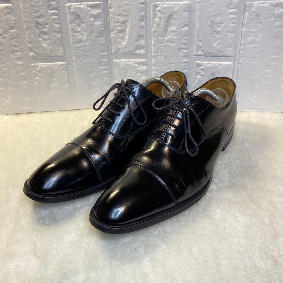 【美品】REGAL リーガル ストレートチップ 革靴 黒 27cm 811R