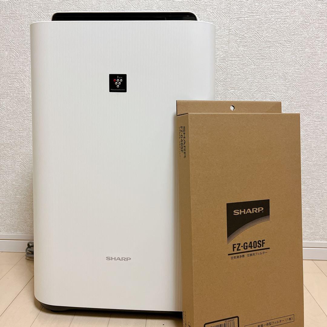 【フィルター新品】SHARP シャープ 加湿空気清浄機 KC-G40-Wホワイト