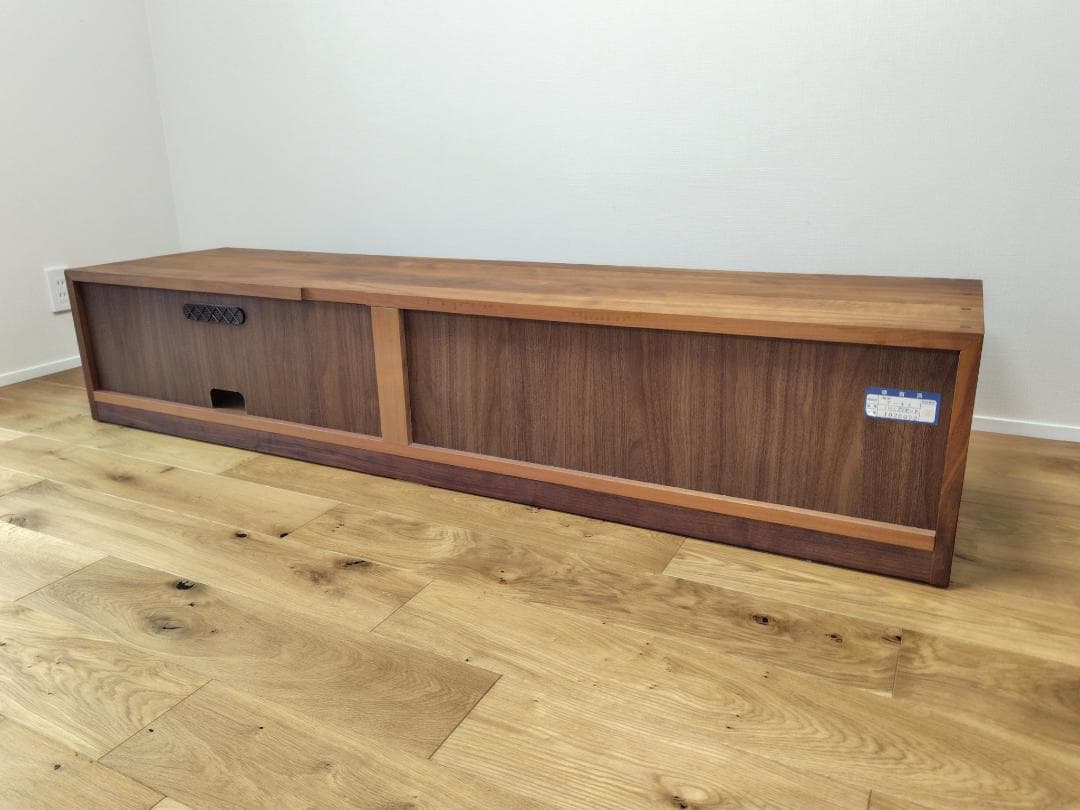 【最終値下げ】国産天然木テレビボード180cm/ウォールナット/引出し付/